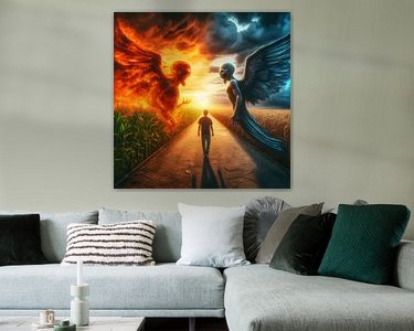 Example of the artwork in a room