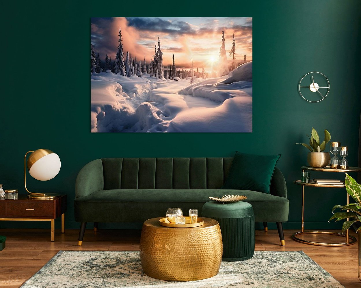 Example of the artwork in a room