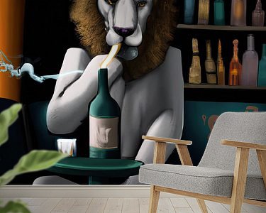 Example of the artwork in a room