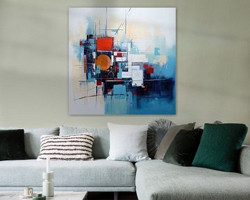 Abstract background of colours and shapes