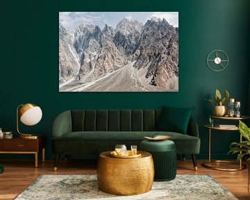 Passu gebergte in Pakistan