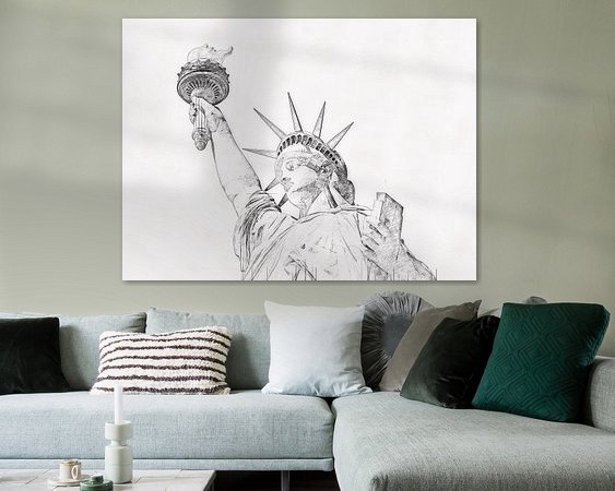 Example of the artwork in a room