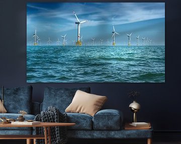 3258 Windparks in der Nordsee I von Adrien Hendrickx