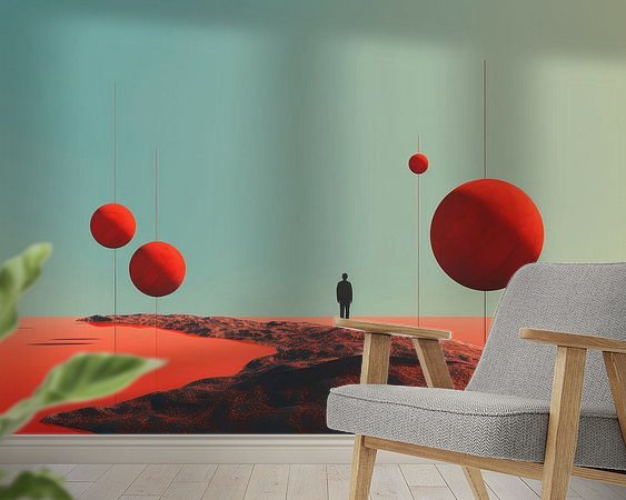 Example of the artwork in a room