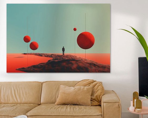 Example of the artwork in a room