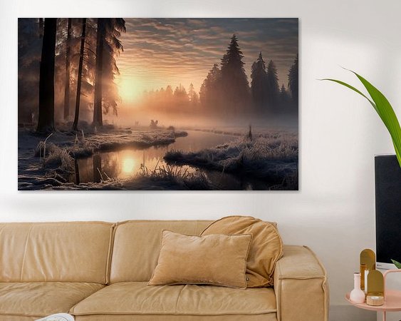 Example of the artwork in a room