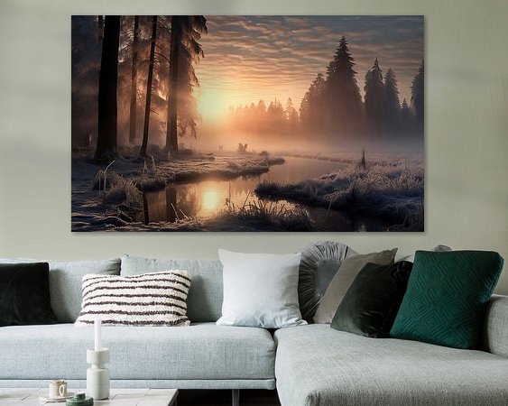 Example of the artwork in a room