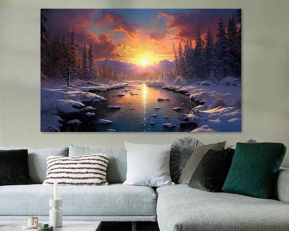 Example of the artwork in a room