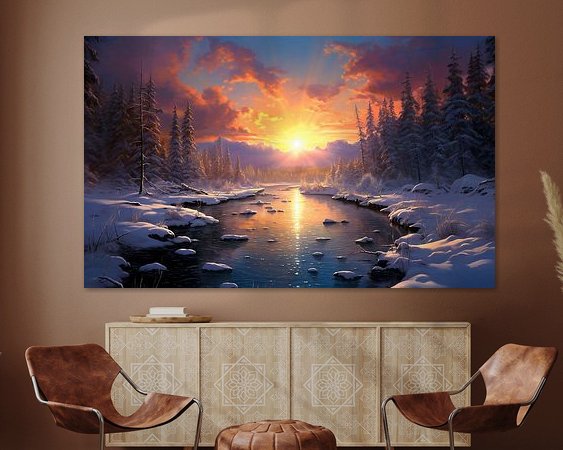 Example of the artwork in a room