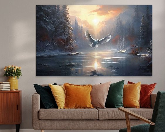 Example of the artwork in a room