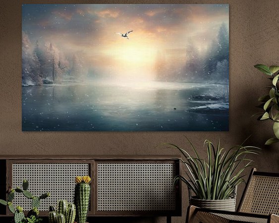 Example of the artwork in a room