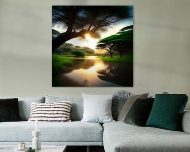 Example of the artwork in a room