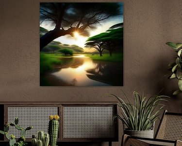 Example of the artwork in a room