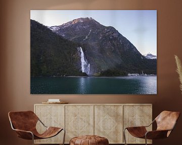 Milford Sound Bowen Falls by Ronne Vinkx