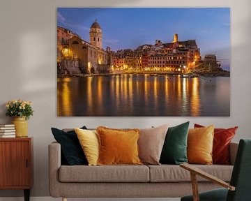 Vernazza with the blue hour by Ton van den Boogaard