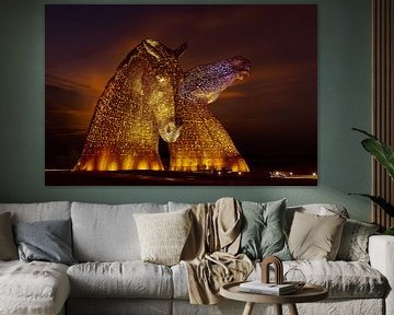 Die Kelpies, Schottland von Gert Hilbink