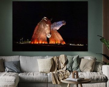 Die Kelpies, Schottland von Gert Hilbink