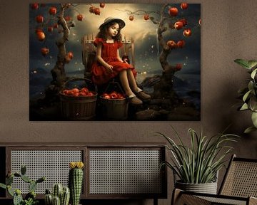 Enchanting apple orchard scene by Karina Brouwer