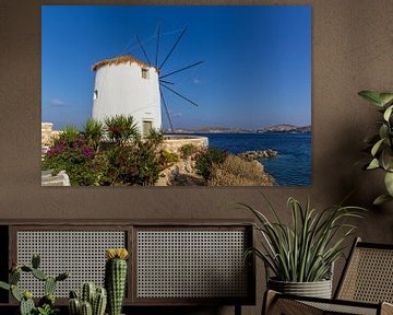 Windmolen op Paros, Griekenland