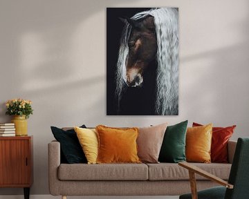 Portrait de cheval repéré Fine art sur Shirley van Lieshout
