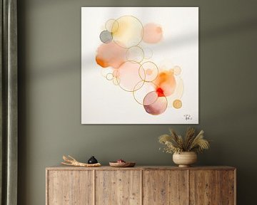 Watercolor circles van Lauri Creates