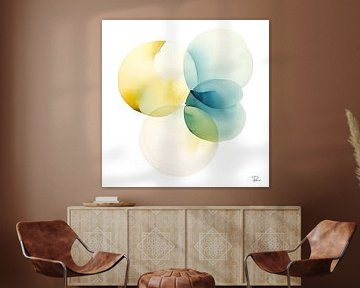 Watercolor circles van Lauri Creates