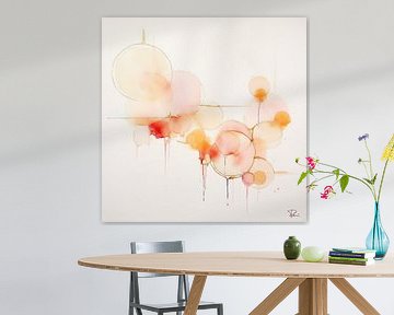 Watercolor circles van Lauri Creates