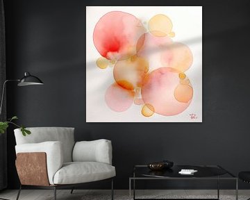 Watercolor circles van Lauri Creates