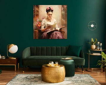 Frida reading by Bianca ter Riet