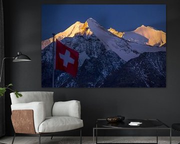 Sunrise Swiss Alps by Menno Boermans