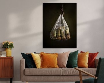 New harvest - Bag full of pears by Mariska Vereijken