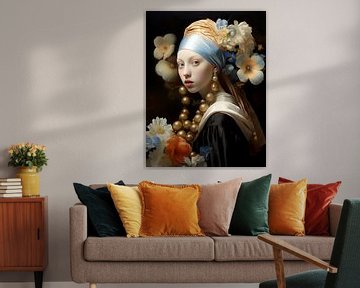 Girl with a Pearl Earring inspiration by Danny van Eldik - Perfect Pixel Design