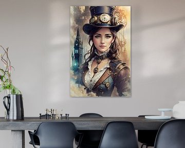 Steampunk Portrait by Arjen Roos