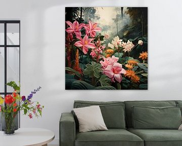 Tropische bloemen in jungle van StudioMaria.nl