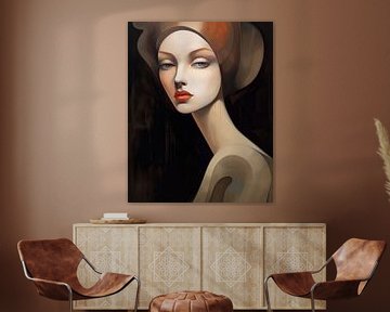 Art deco portrait by Studio Allee