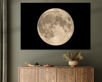 Volle maan foto van Nick van den Berg