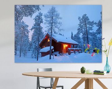 Hütte in Finnland von Menno Boermans