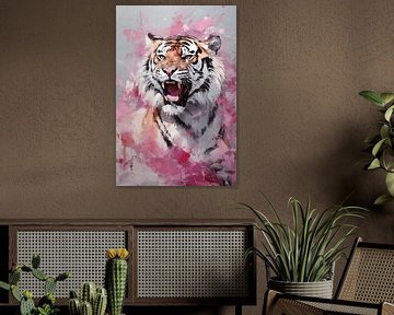 Tiger in Pink von Uncoloredx12