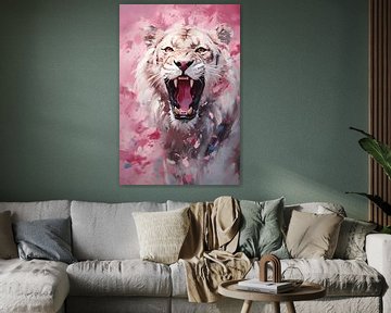 Löwe in Pink von Uncoloredx12