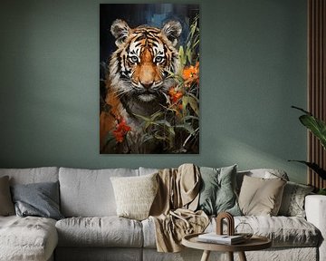 Tiger in the Jungle by NJ Midnight Studio