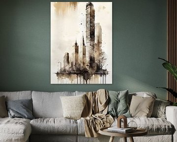 Urbane Aquarelle von ArtDesign by KBK