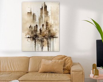 Urbane Aquarelle III von ArtDesign by KBK