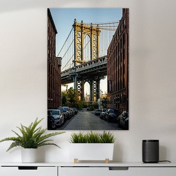 Pont de Brooklyn au lever du soleil depuis Dumbo