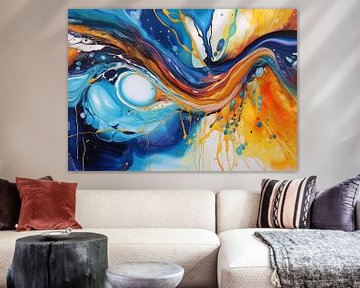 Abstract Modern 698 van Abstract Schilderij