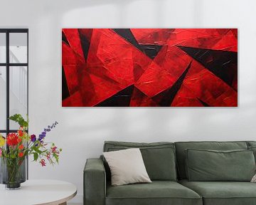 Abstract Abstrakt: Rood van Abstract Schilderij