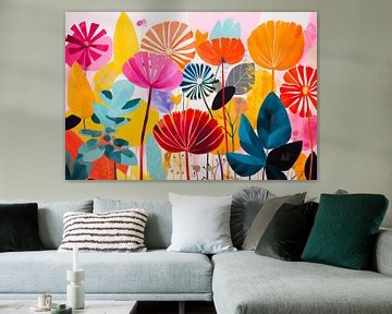 Bloemen, Abstract Vintage van Caroline Guerain