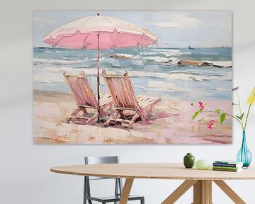 Beach in pastel