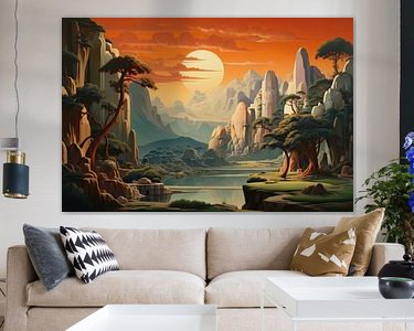 Example of the artwork in a room
