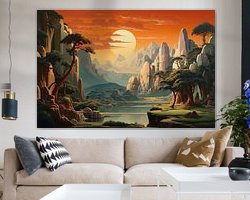 Example of the artwork in a room