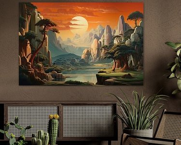 Example of the artwork in a room